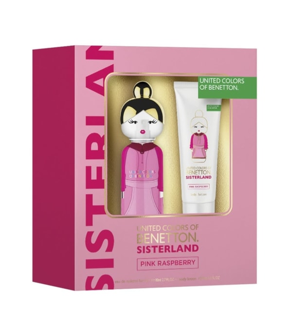 Benetton Sisterland Pink Raspberry 80 ml Edt+crema Benetton — perfume original