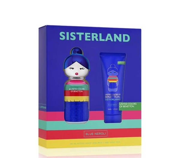 Benetton Sisterland Blue Neroli 80 ml Edt+crema Benetton — perfume original