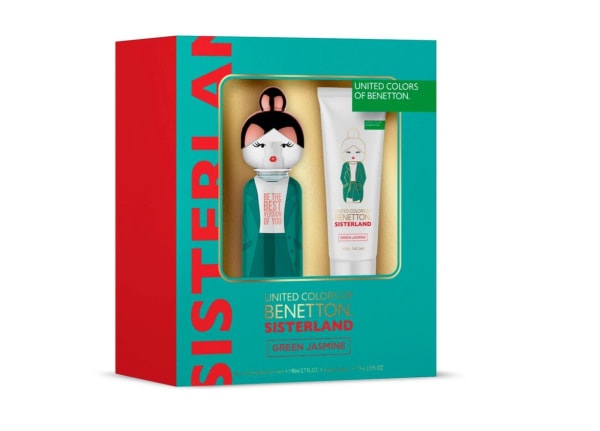 Benetton Sisterland Green Jasmine 80 ml Edt+crema Benetton — perfume original