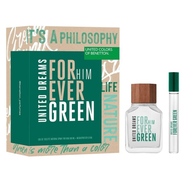 Benetton United Dreams Forever Green 100 ml Edt+mini Benetton — perfume original