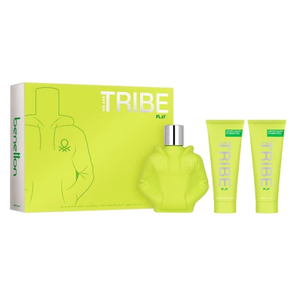Benetton We Are Tribe Play 90 ml Edt+gel+after Benetton — perfume original