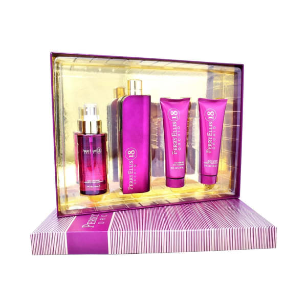 Perry E. 18 Orchid 100 ml Edp+crema+gel+body Perry Ellis — perfume original