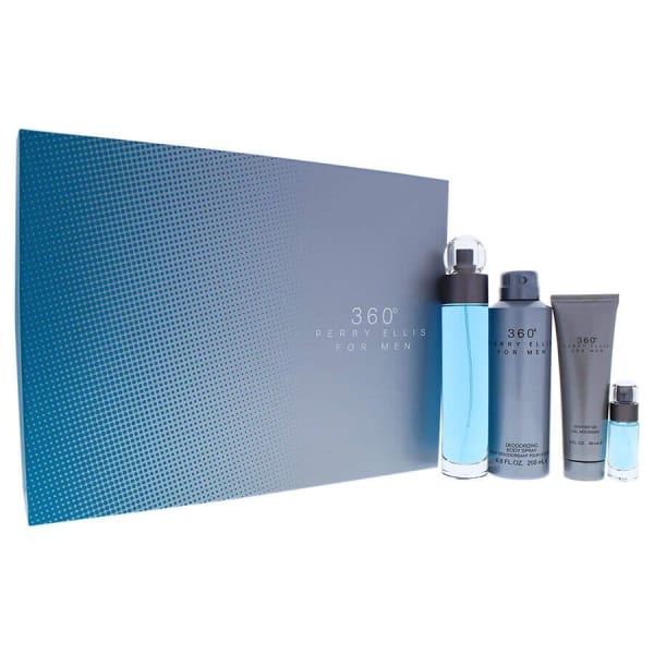 Perry E. 360° Trad. 100 ml Edt+desodorante+gel+mini Perry Ellis — perfume original