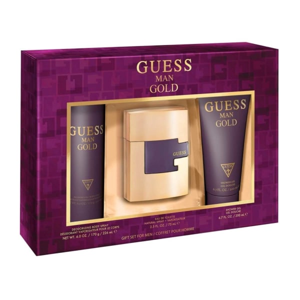 Guess Gold 75 ml Edt+gel+desodorante Guess — perfume original