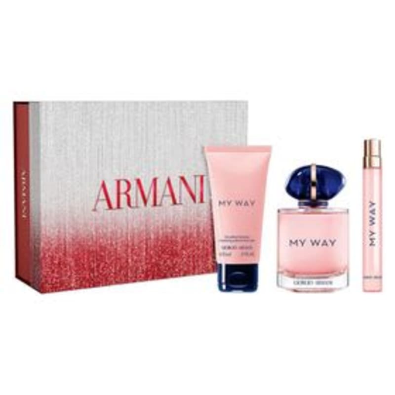 Giorgio A. My Way 90 ml Edp+crema+mini Giorgio — perfume original, frasco