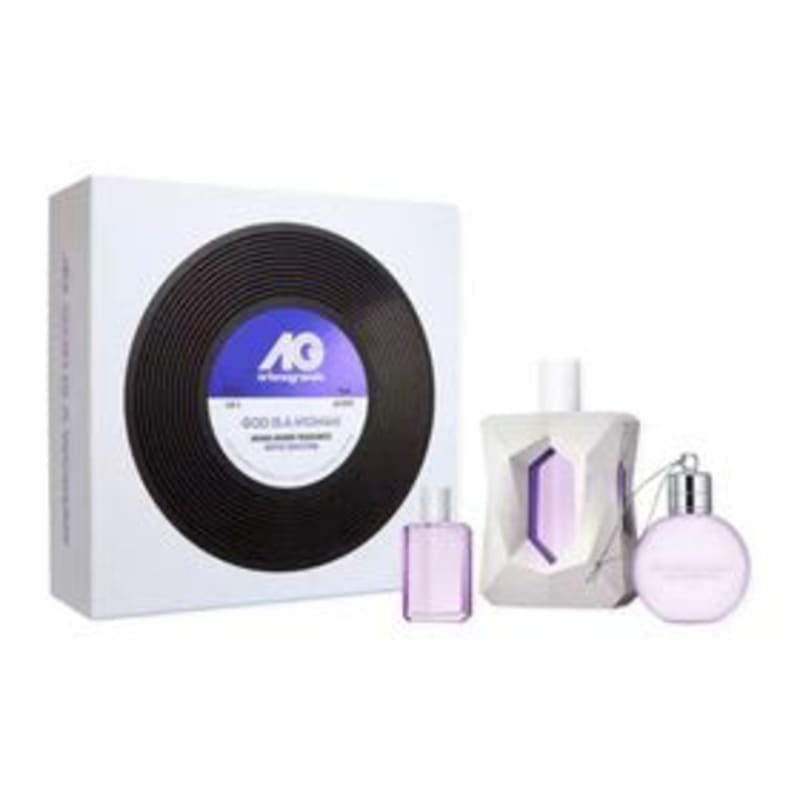 Ariana G. God Is A Woman 100 ml Edp+mini+gel Ariana Grande — perfume original, frasco