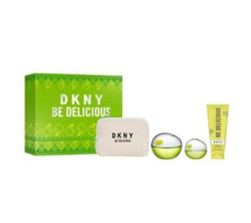 Dkny Be Delicious 100 ml Edp+mini+crema+cosmetiquera DKNY — perfume original, frasco