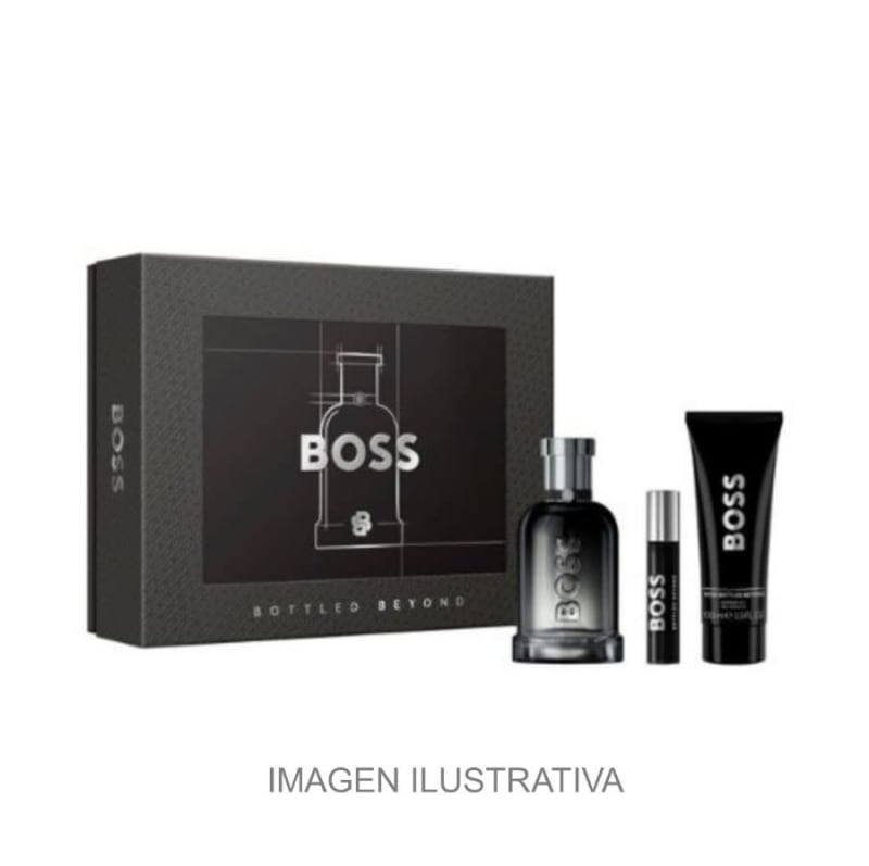 Hugo B. Bottled Beyond 100 ml Edp+gel+mini Hugo Boss — perfume original, frasco