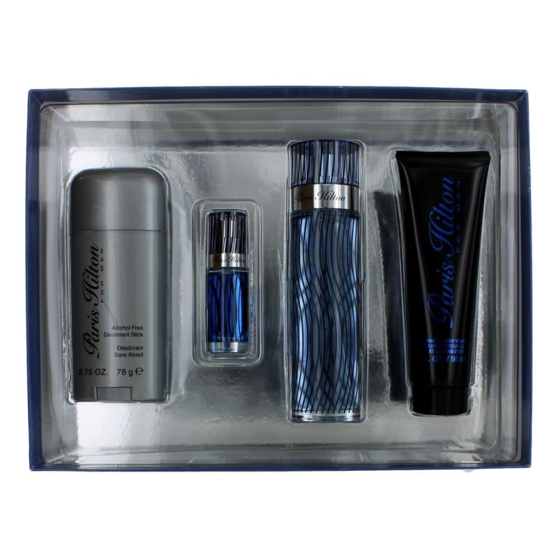 Paris H. Trad. 100 ml Edt+gel+mini+desodorante Paris Hilton — perfume original, frasco