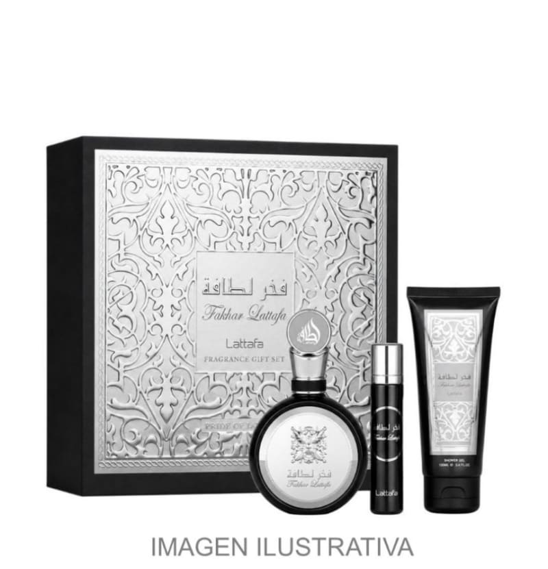 Lattafa Fakhar Lattafa 100 ml Edp+mini+gel Lattafa — perfume original, frasco