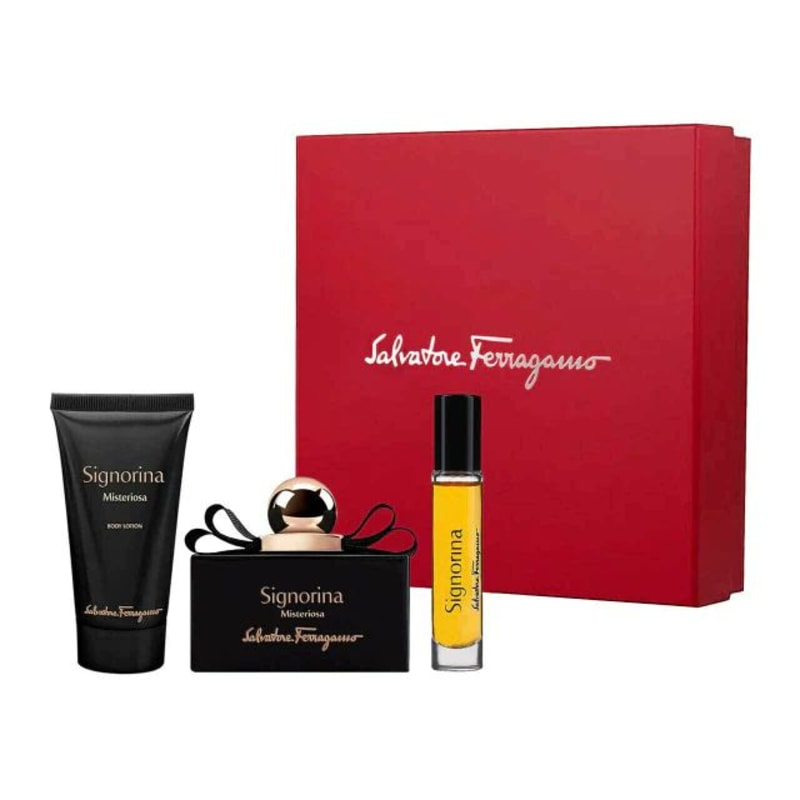 Ferragamo Signorina Misteriosa 100 ml Edp+crema+mini Ferragamo — perfume original, frasco