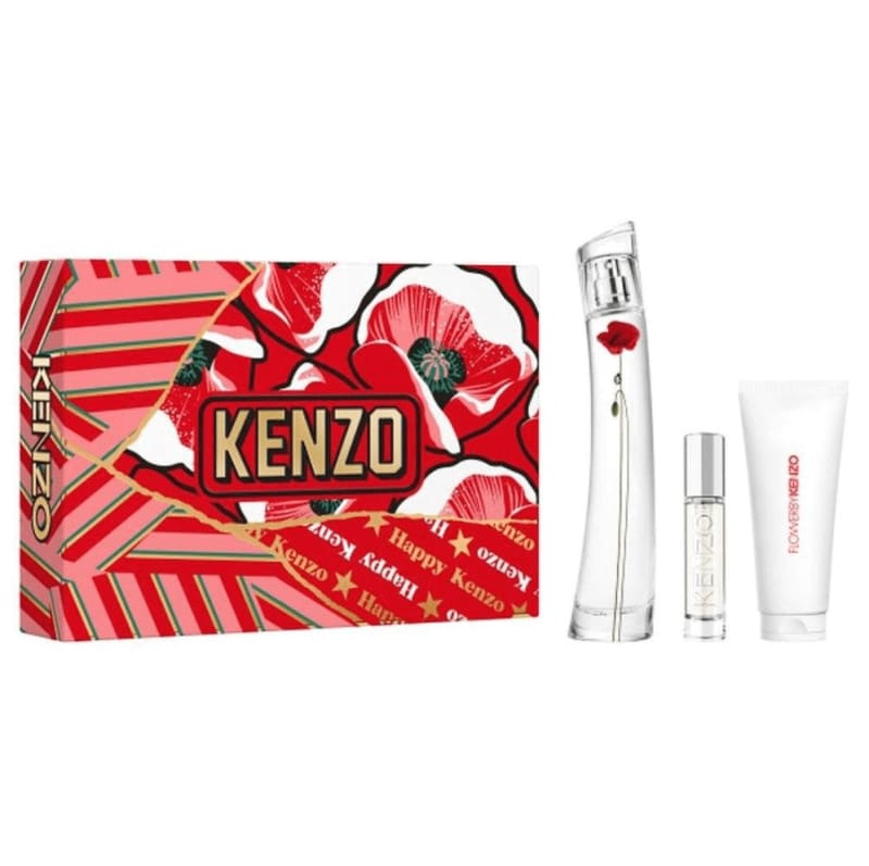 Kenzo Flower la Recolte Parisienne 75 ml Edp+mini+crema Kenzo — perfume original, frasco