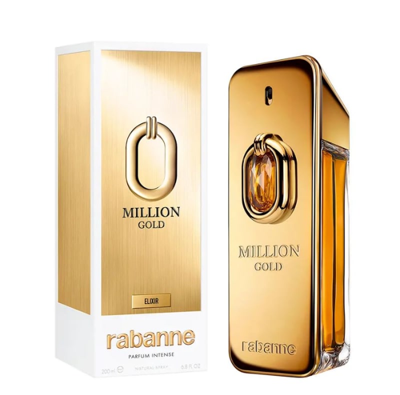 Paco R. Million Gold Elixir Parfum 200 ml Paco Rabanne — perfume original, frasco