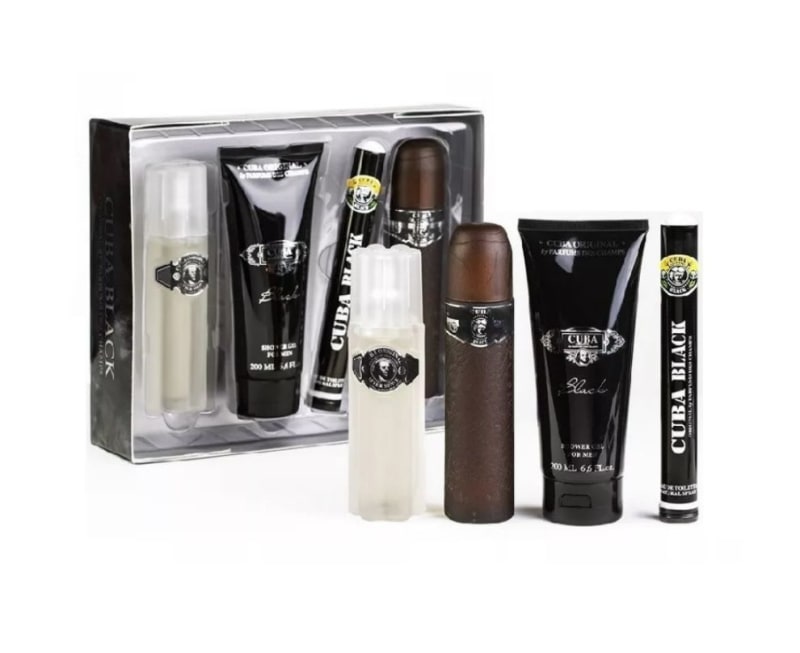 Cuba Black 100 ml Edt+after+mini+gel Cuba — perfume original, frasco