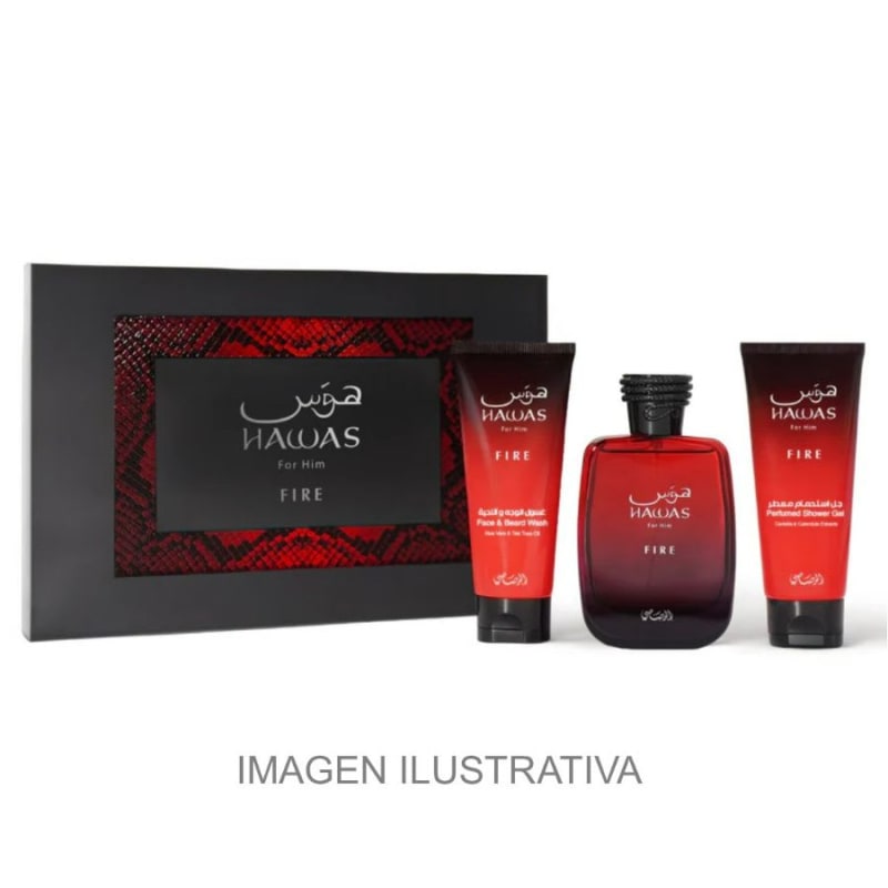 Rasasi Hawas Fire 100 ml Edp+after+gel Rasasi — perfume original, frasco