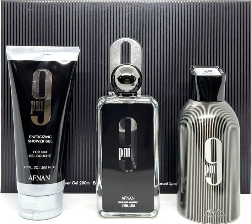 Afnan 9pm 100 ml Edp+gel+desodorante Afnan — perfume original, frasco