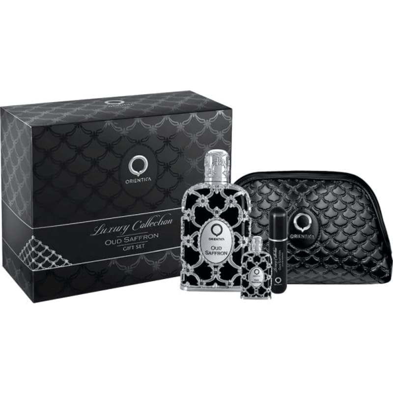 Orientica Oud Saffron 80 ml Edp+mini+atomizador+bolsa Orientica — perfume original, frasco