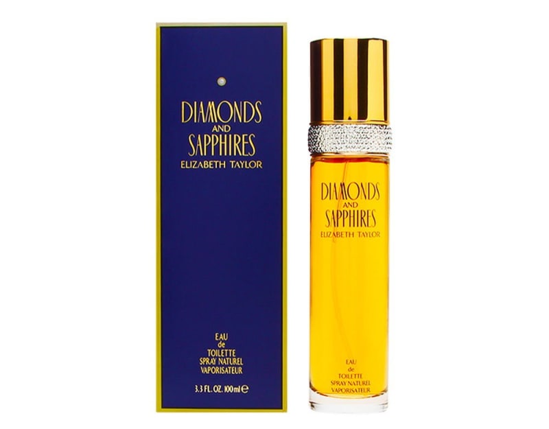 Elizabeth T. Diamonds & Sapphires 100 ml EDT Elizabeth Taylor — perfume original, frasco