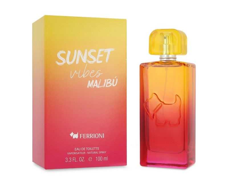 Ferrioni Sunset Vibes Malibu 100 ml EDT Ferrioni — perfume original, frasco