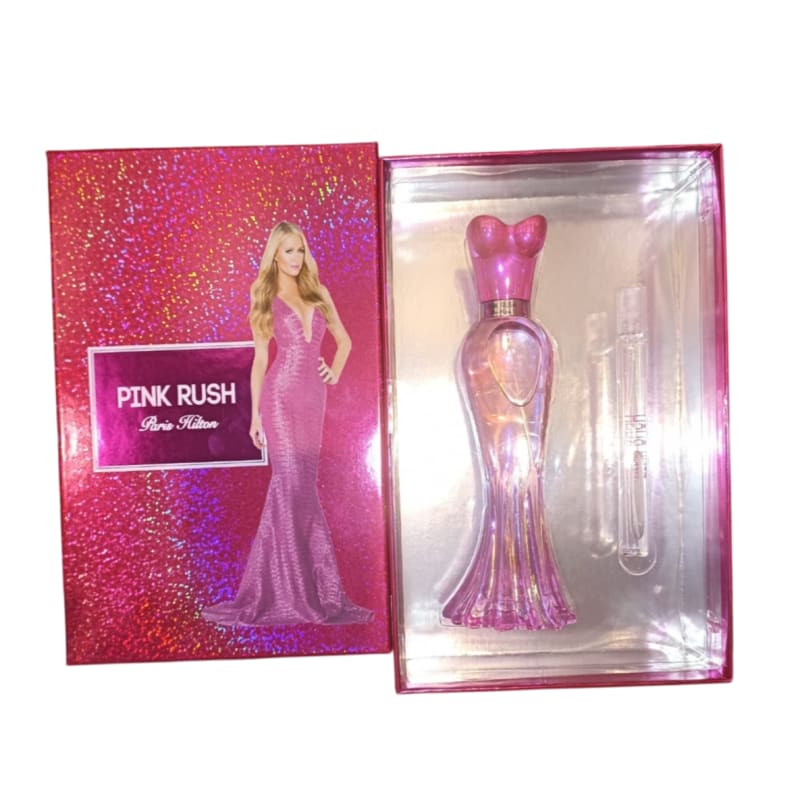 Paris H. Pink Rush 100 ml Edp+mini Paris Hilton — perfume original, frasco
