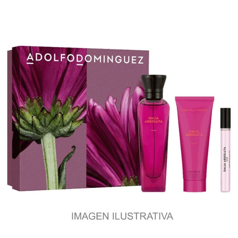 Adolfo Dominguez Dalia Absoluta Elixir Parfum 100 Ml+mini+crema Adolfo Domínguez — perfume original, frasco