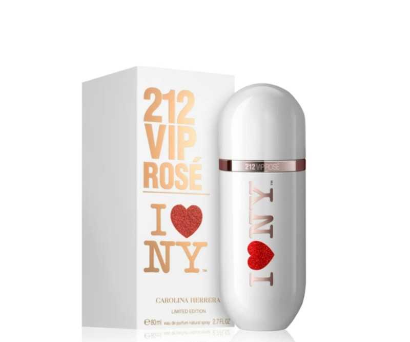 Carolina H. 212 VIP Rose I Love Ny 80 ml EDP Carolina Herrera — perfume original, frasco