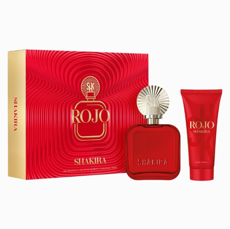 Shakira Rojo 80 ml Edp+crema Shakira — perfume original, frasco