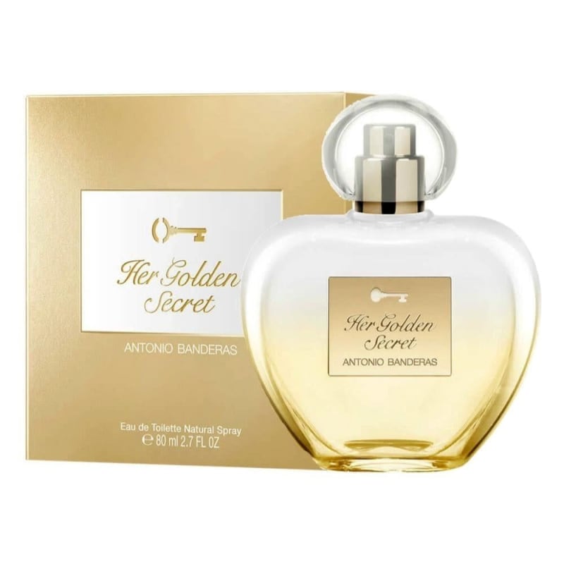Antonio B. Her Golden Secret 80 ml EDT Antonio Banderas — perfume original, frasco