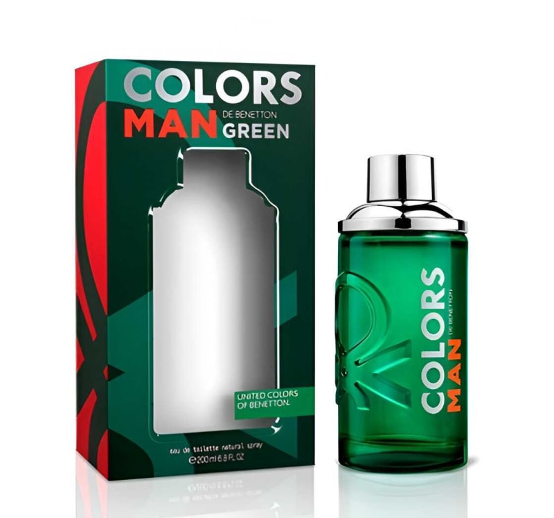 Benetton Colors Man Green 200 ml EDT Benetton — perfume original, frasco