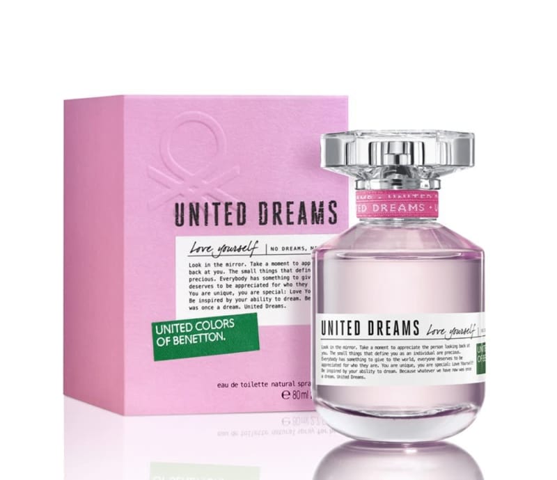 Benetton United Dreams Love Yourself 80 ml EDT Benetton — perfume original, frasco