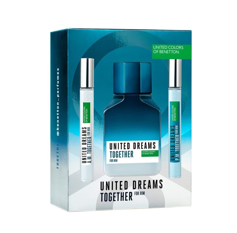 Benetton United D. Together 100 ml Edt+2minis Benetton — perfume original, frasco