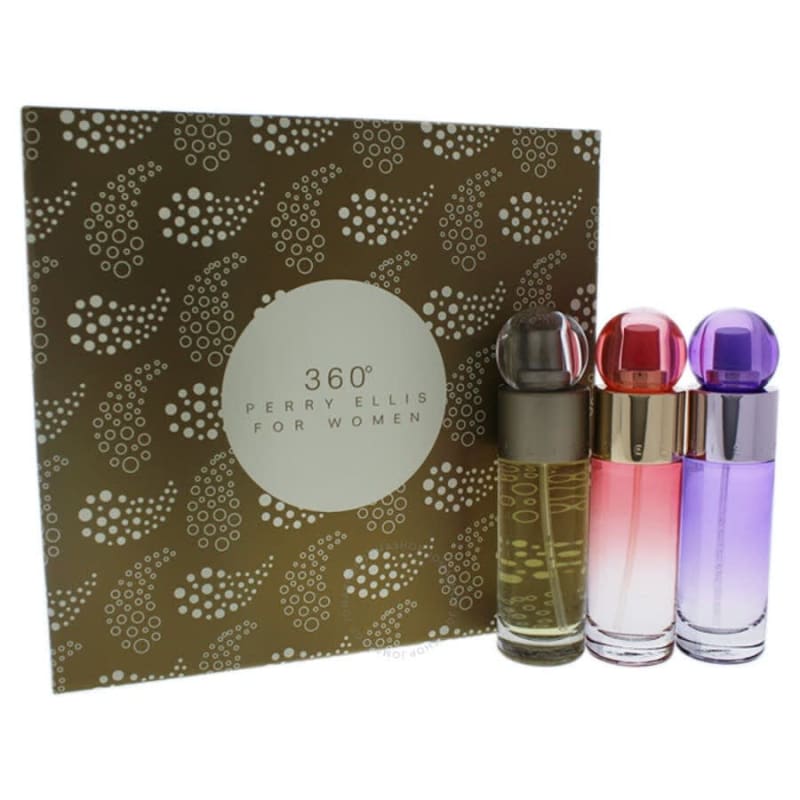 Perry E. Trilogia Trad+coral+purple Perry Ellis — perfume original, frasco