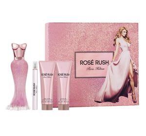 PARIS H. ROSE RUSH 100ML. EDP+CREMA+GEL+MINI