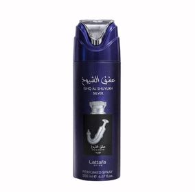 BODY LATTAFA ISHQ AL SHUYUKH SILVER 200ML.