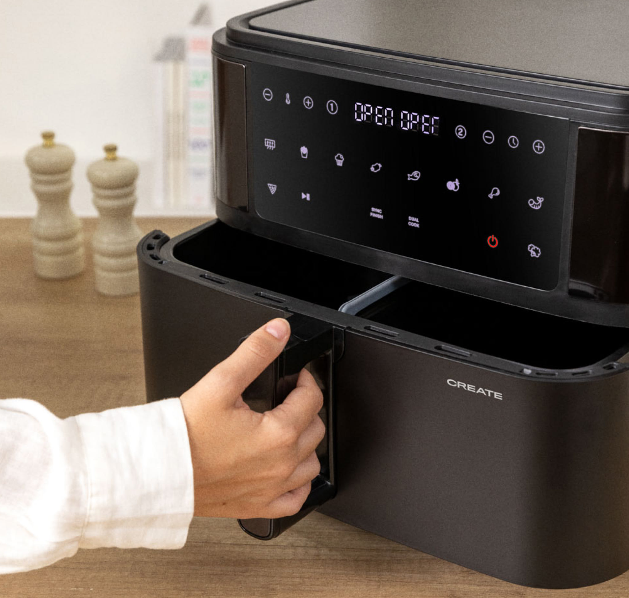 AIR FRYER DUAL - Freidora de aire 10 L con separador