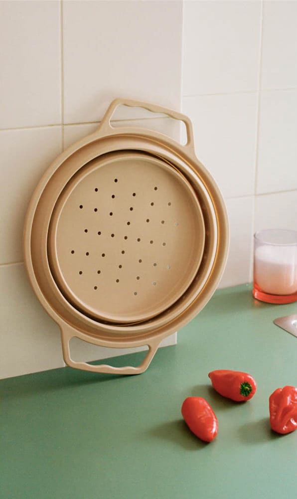 KITCHENWARE STUDIO - Escurridor plegable de alimentos