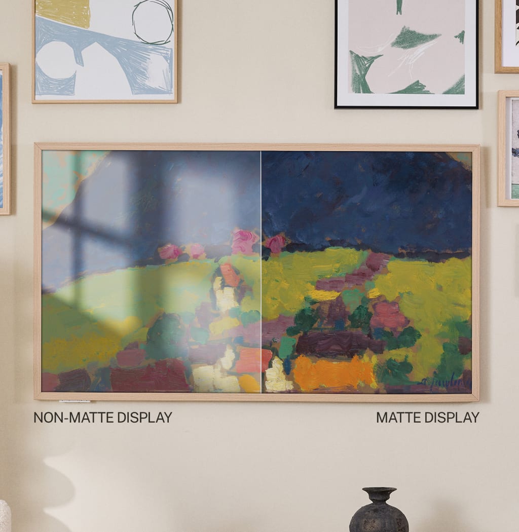 TV ART MATTE - Televisor Smart TV QLED 4K con pantalla antirreflejos y galería de arte