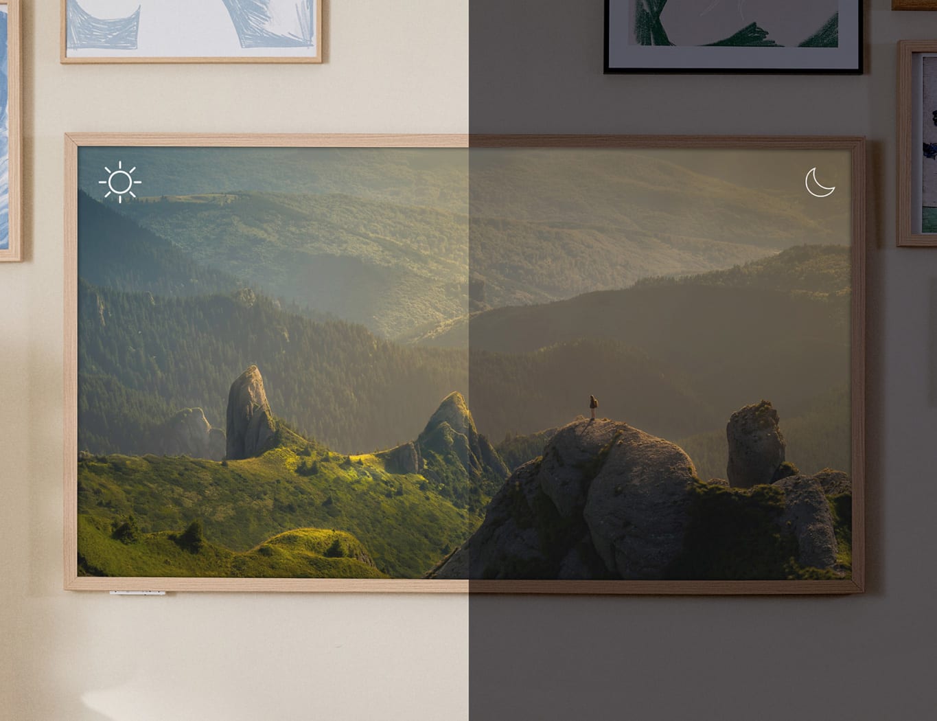 TV ART MATTE - Televisor Smart TV QLED 4K con pantalla antirreflejos y galería de arte