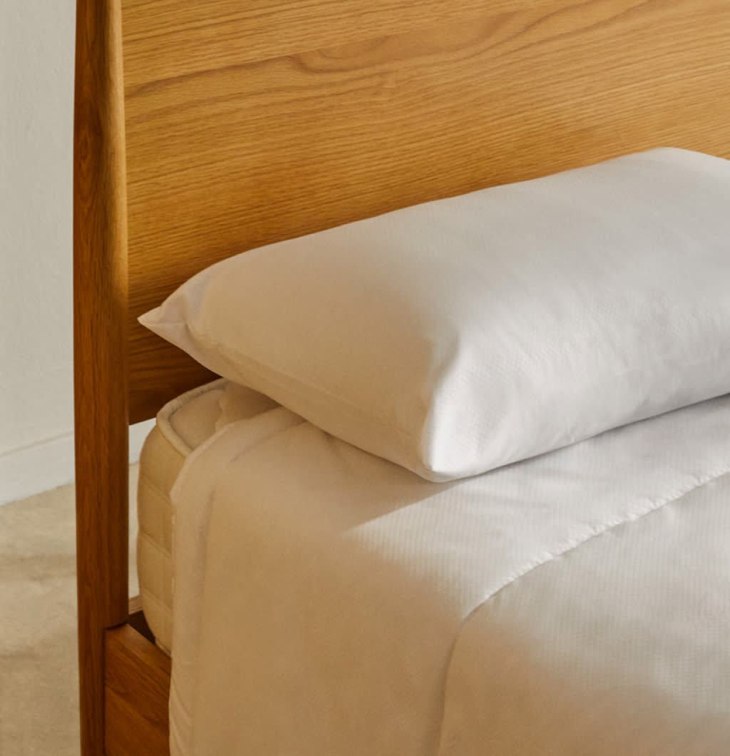 Almohada de fibra de doble funda firmeza media