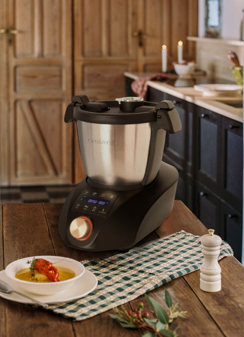 CHEFBOT COMPACT CONNECT - Robot de cocina inteligente multifunción con cesta vaporera