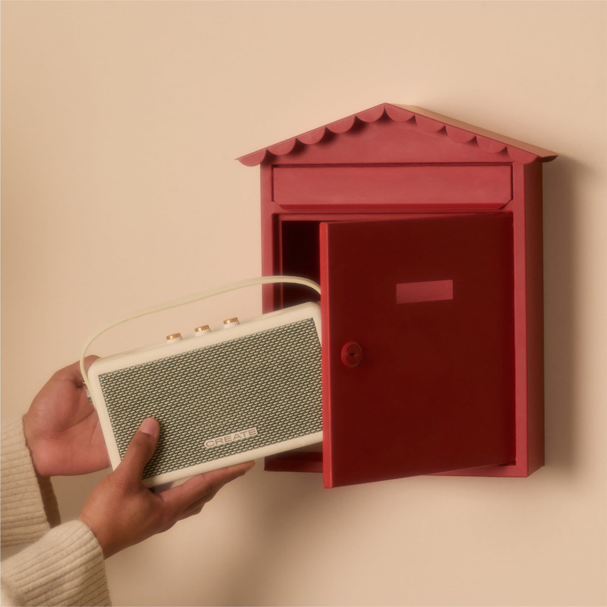 SPEAKER RETRO - Altavoz portátil con Bluetooth, USB y AUX