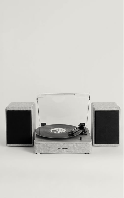 RECORD PLAYER PRO - Tocadiscos con 2 altavoces externos, Bluetooth y salida RCA