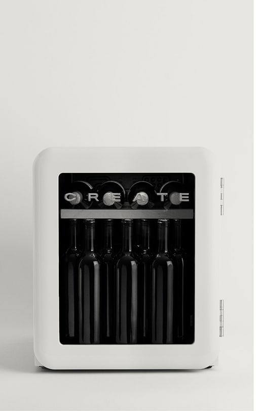 WINECOOLER RETRO - Vinoteca eléctrica de estilo retro para 12, 45 o 76 botellas