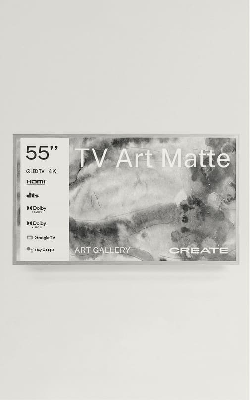 TV ART MATTE - Televisor Smart TV QLED 4K con pantalla antirreflejos y galería de arte