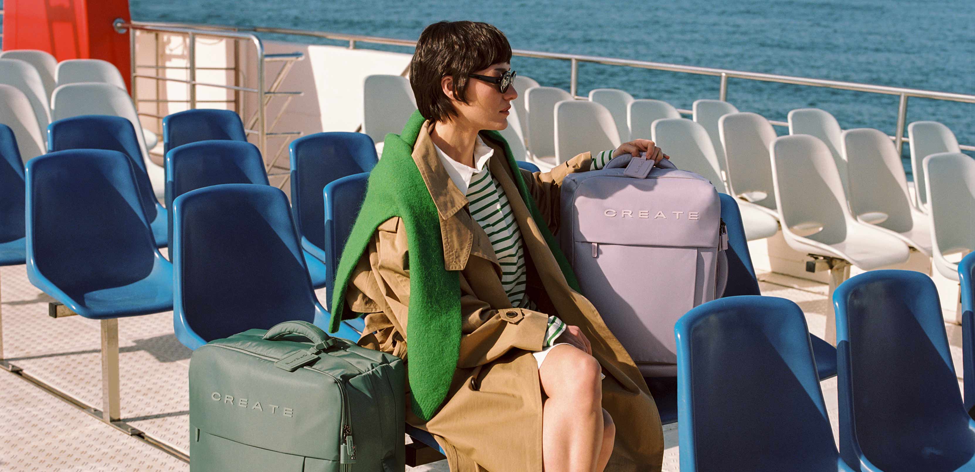 LUGGAGE STUDIO SOFT - Maleta blanda de poliéster con candado TSA y ruedas multidireccionales