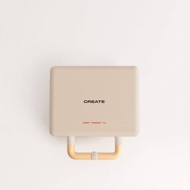 STONE STUDIO - Opiekacz do kanapek z funkcją grilla i gofrownicy z wymiennymi płytkami