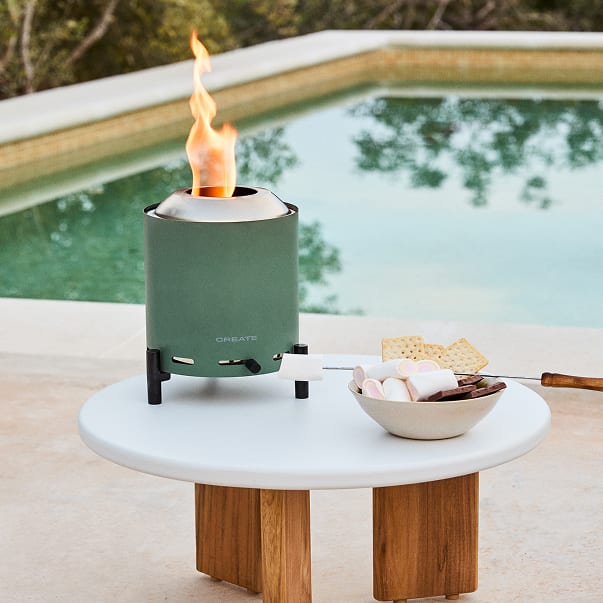 FIRE PIT COMPACT - Brasero de sobremesa 1.5kW exterior de pellets sin humo