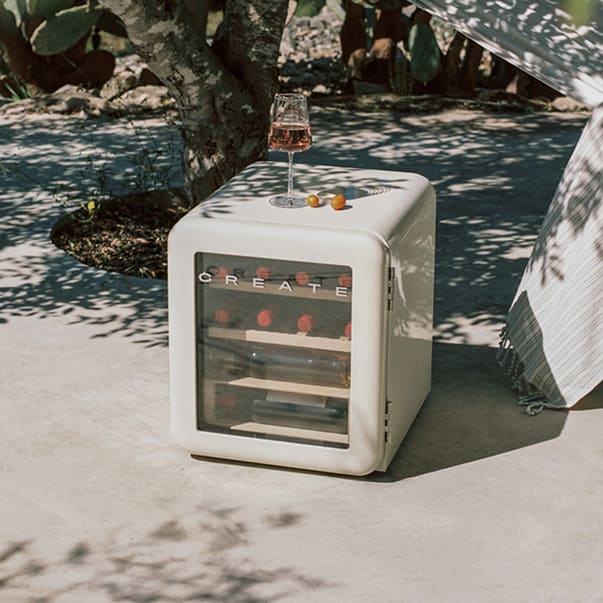 WINECOOLER RETRO - Vinoteca eléctrica de estilo retro para 12, 45 o 76 botellas