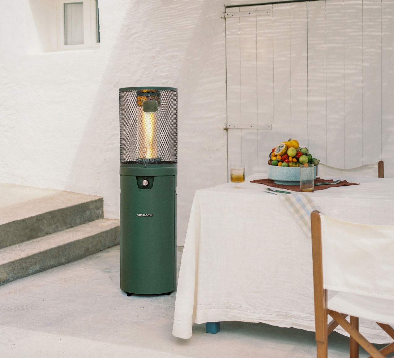 FIRE ROUND HEATER - Chauffage à gaz 8kW pour terrasses et extérieurs