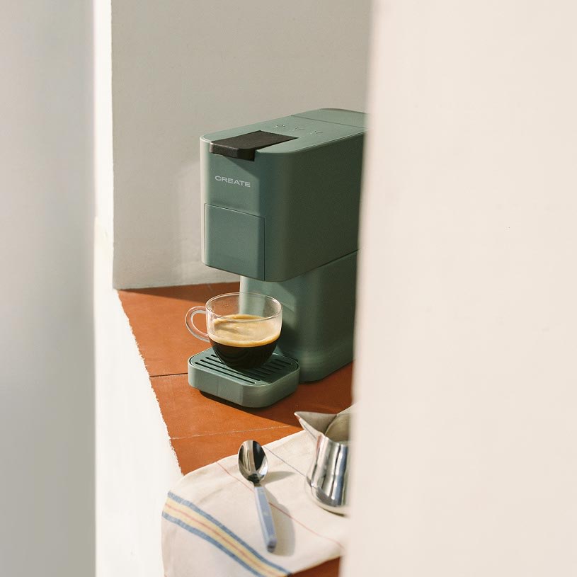 THERA STUDIO - Cafetera multicápsula express y café molido